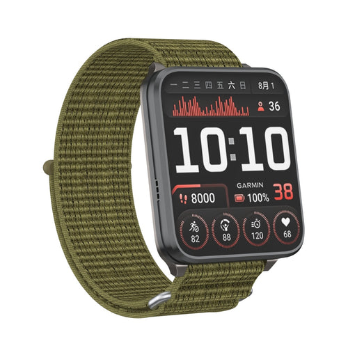 Garmin Venu X1 Nylon Strap (Olive Green)