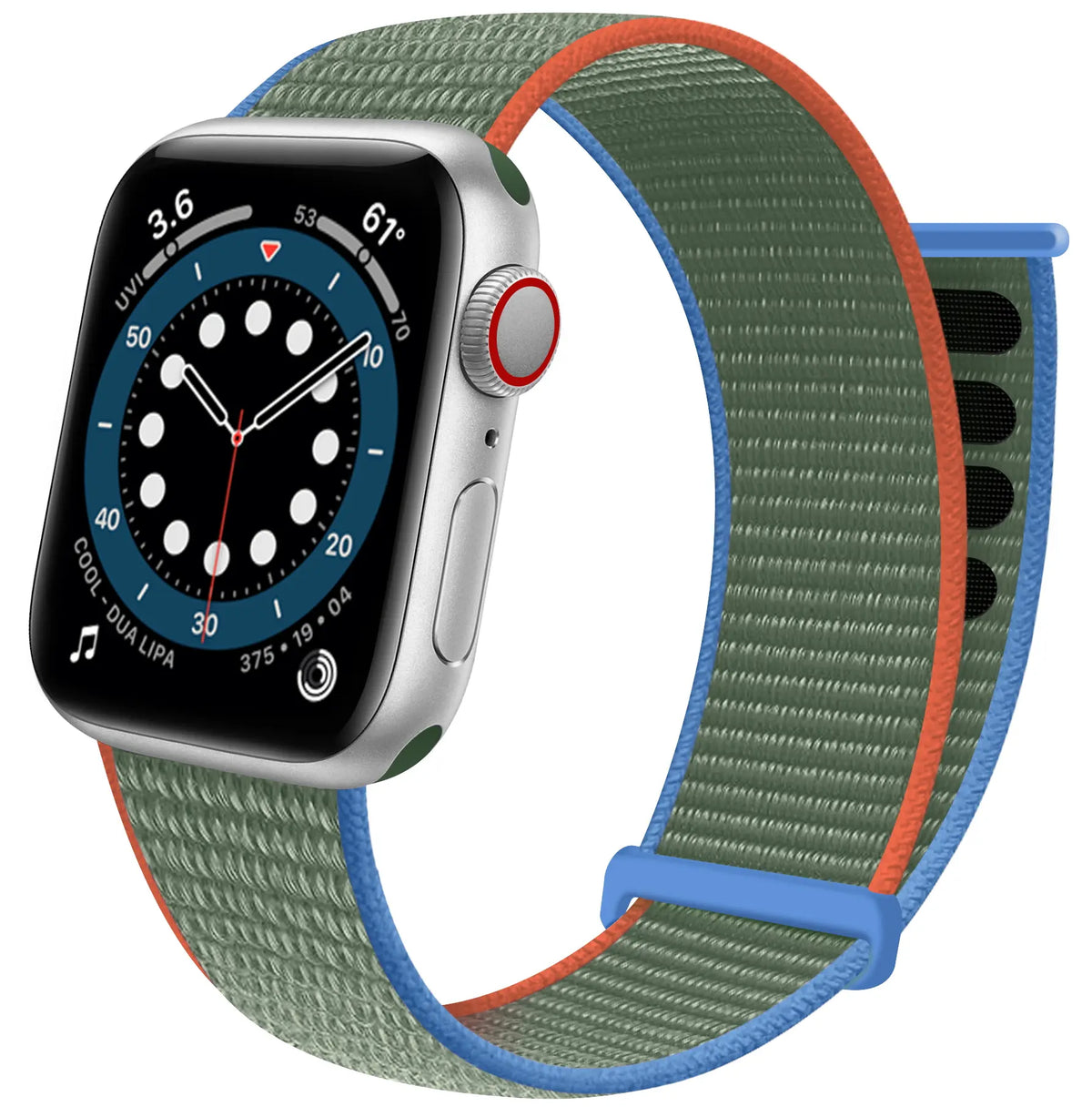 Apple Watch Nylon Loop Strap (Olive)