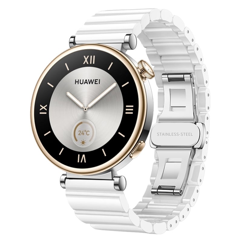 Huawei Watch GT 4 - 41mm One Bead Ceramic Strap (White) 