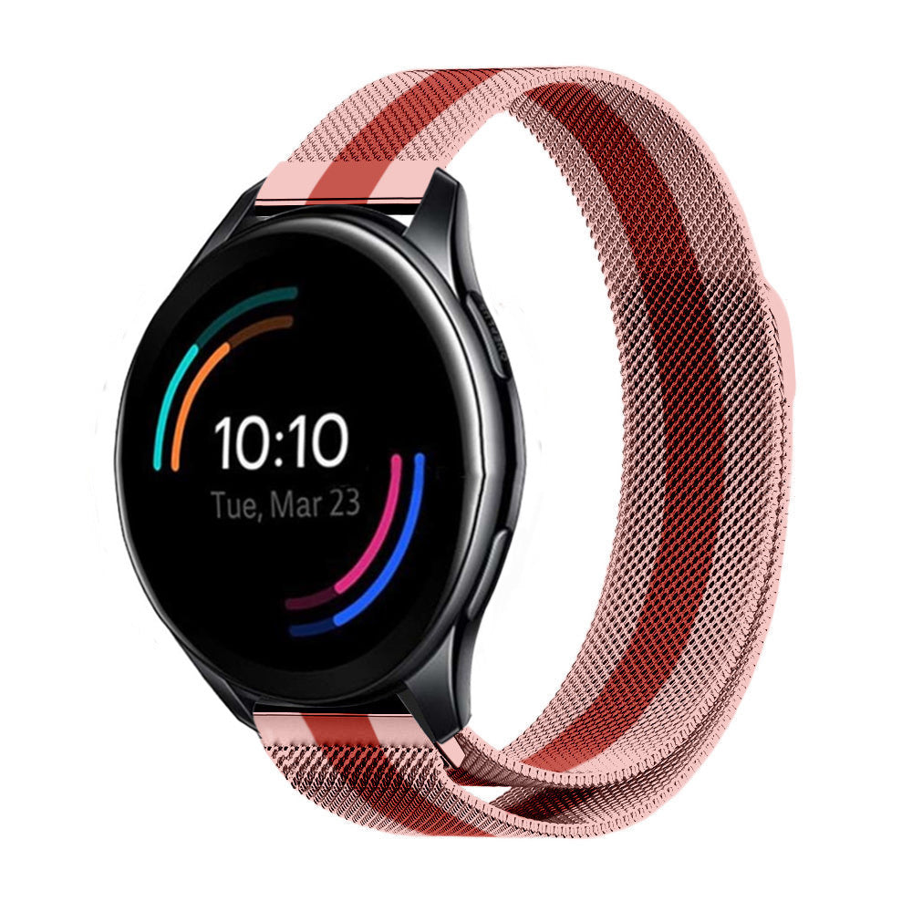 oneplus-watch-milanese-band-roze-rood