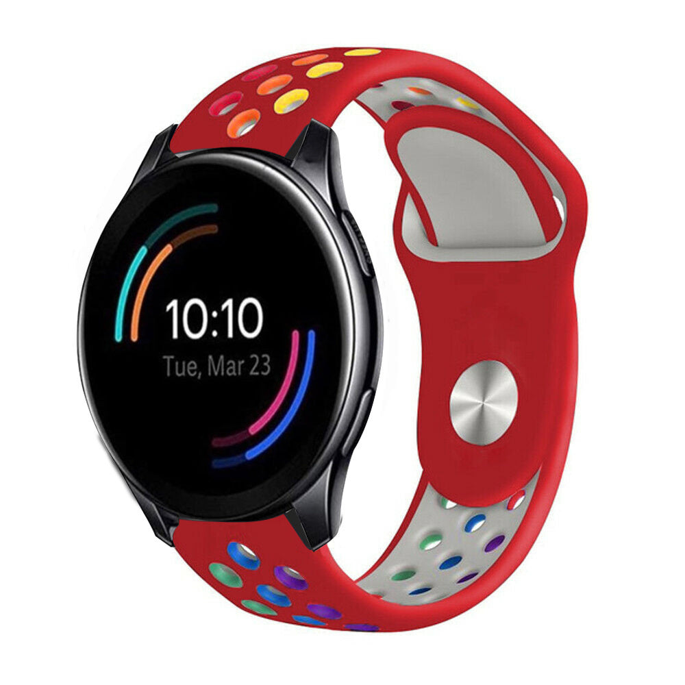 oneplus-watch-sport-bandje-rood-kleurrijk