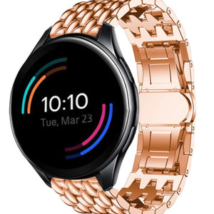 oneplus-watch-stalen-draak-band-rosegoud