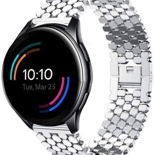 oneplus-watch-stalen-vis-band-zilver