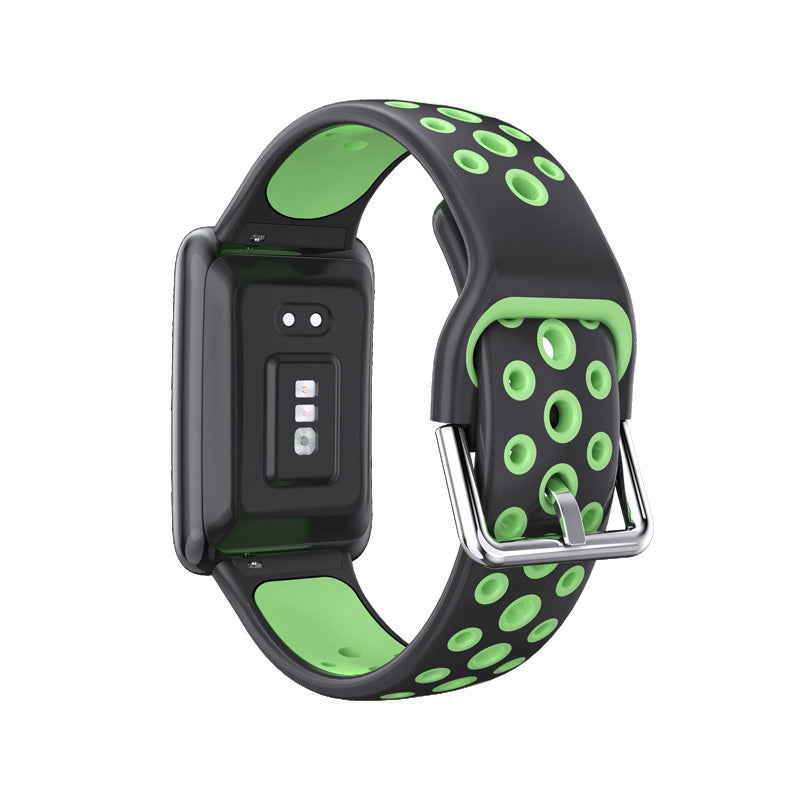 oppo-watch-free-armband-schwarz-gruen