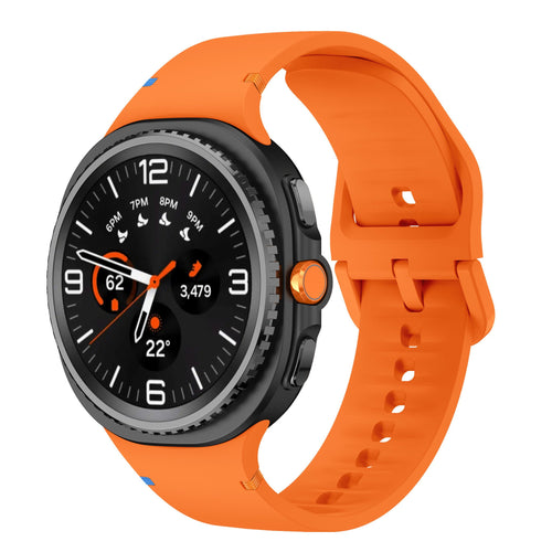 Samsung Galaxy Watch 8 - 40mm Silicone Strap (Orange)