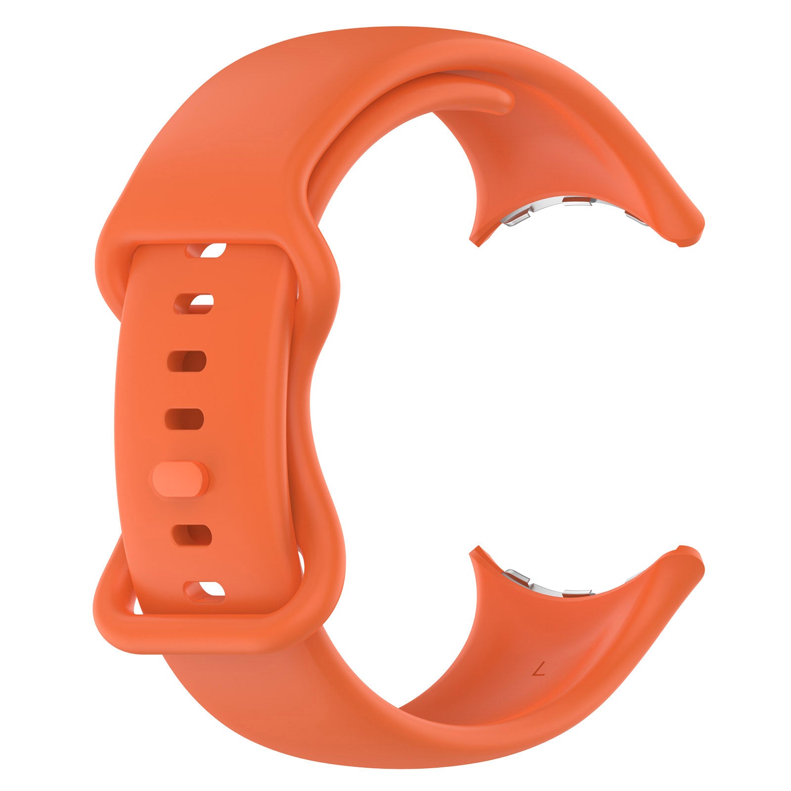 Google Pixel Watch 3 - 45mm Classic Silicone Bracelet (Orange)