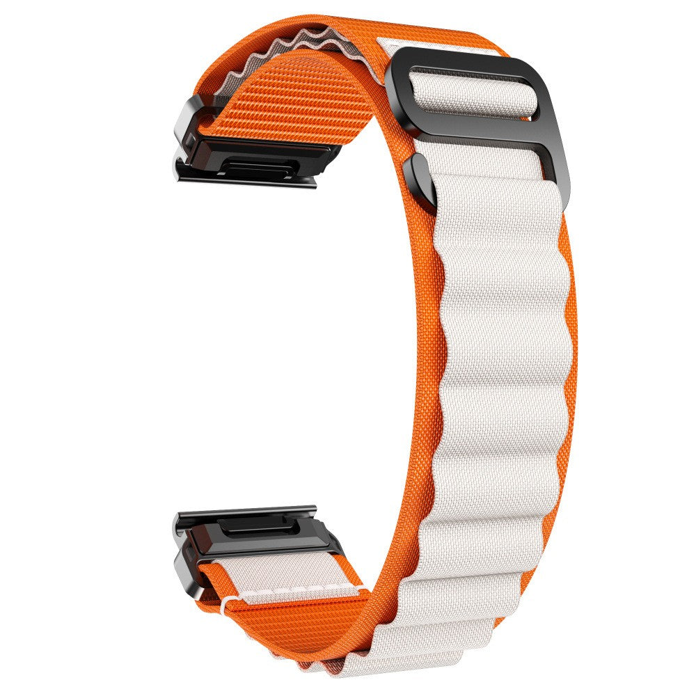 Garmin Fenix 8 - 51mm Alpine Nylon Strap (Orange/Beige)