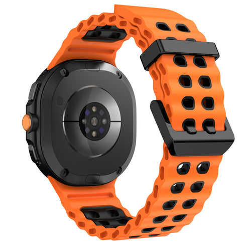 Samsung Galaxy Watch 8 - 44mm Ocean Strap (Orange/Black)