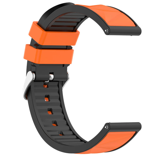 Amazfit Active 3 Premium Diamond Sport Strap (Orange/Black)