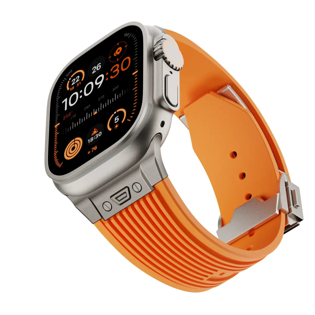 Liquid Elastic Silicone Strap, orange