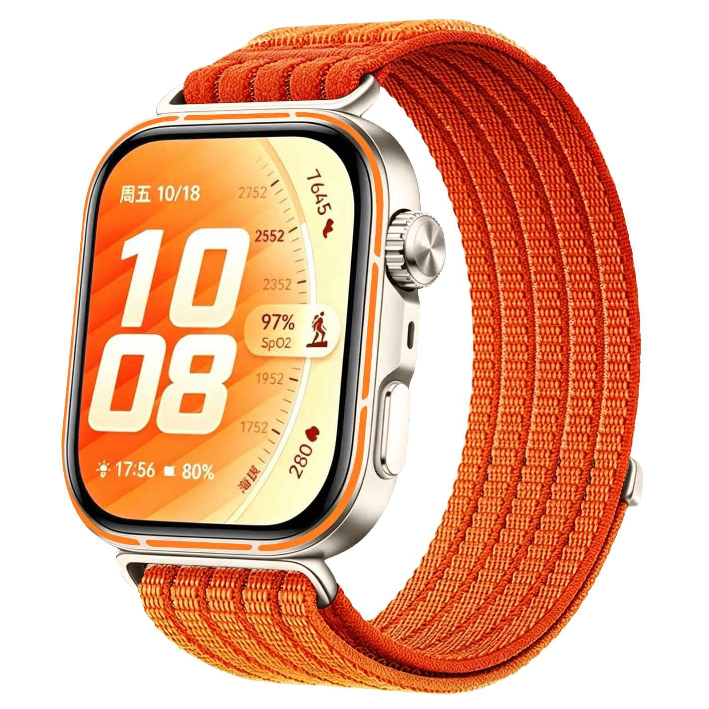 Huawei Watch Fit 3 Ultra Thin Nylon Strap (Orange)