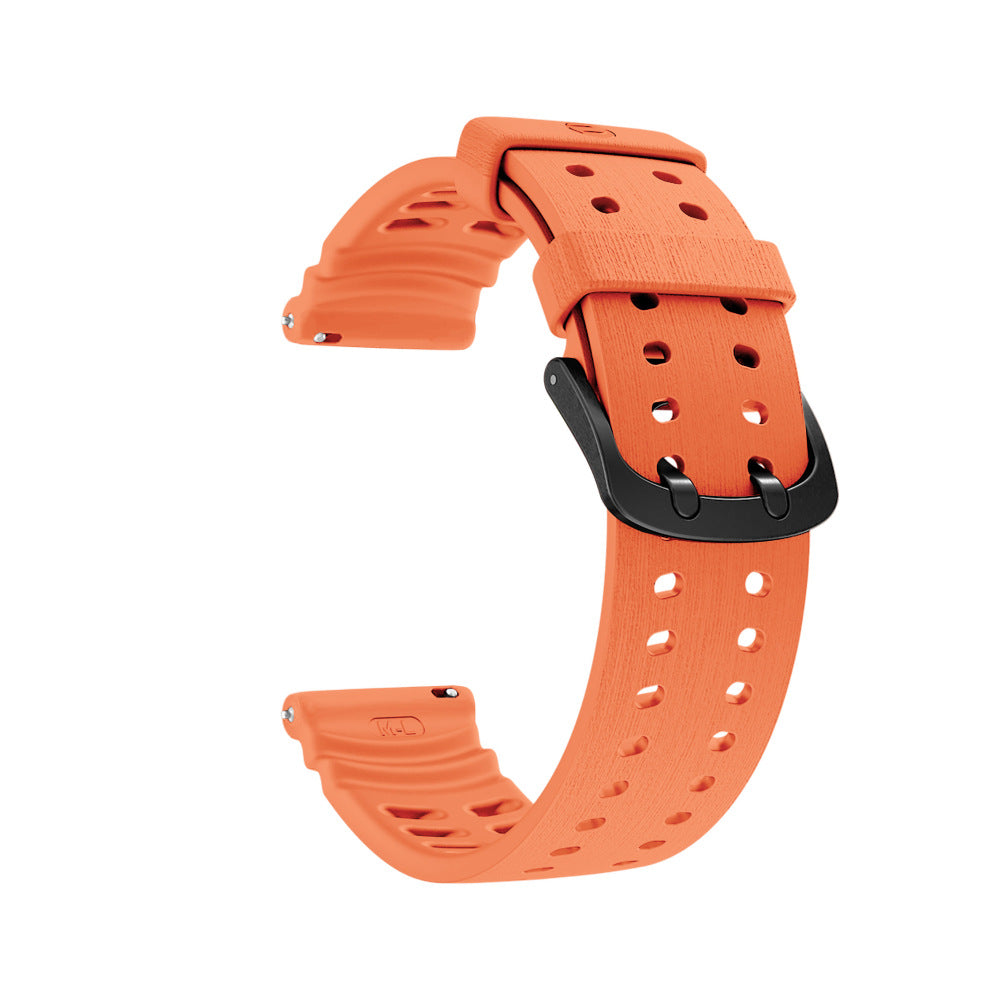 Polar Grit X2 Pro Silicone Grain Strap (Orange)