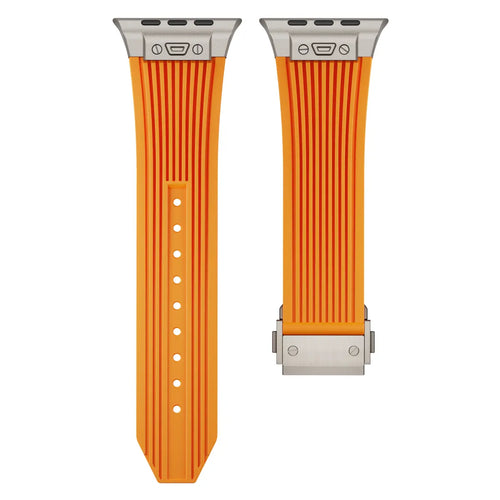 Apple Watch Liquid Elastic Silicone Strap (Orange)