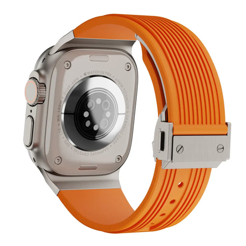 Apple Watch Liquid Elastic Silicone Strap (Orange)