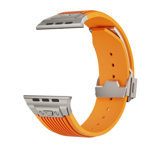 Apple Watch Liquid Elastic Silicone Strap (Orange)