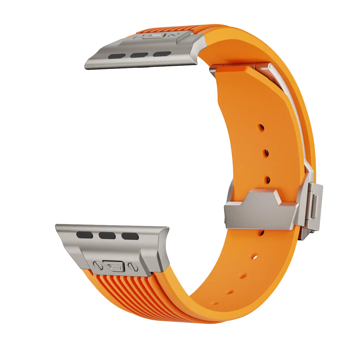 Apple Watch Liquid Elastic Silicone Strap (Orange)