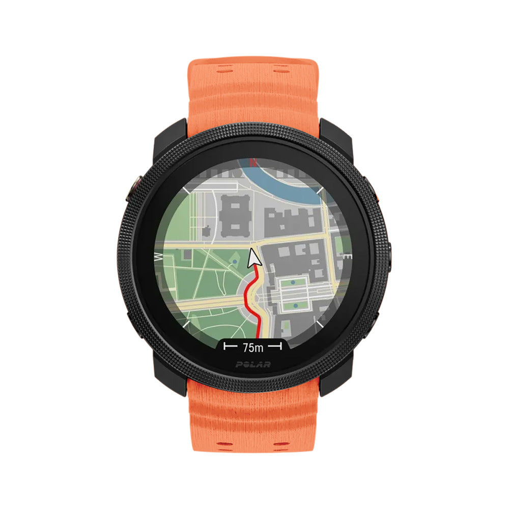 Polar Grit X2 Pro Silicone Grain Strap (Orange)