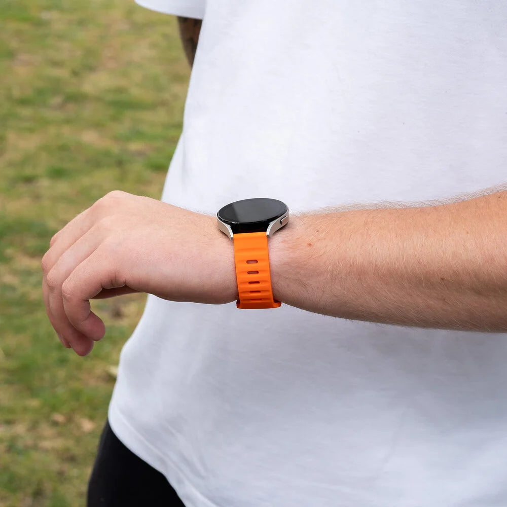 TicWatch 22mm Outdoor Silicone Strap (Orange)