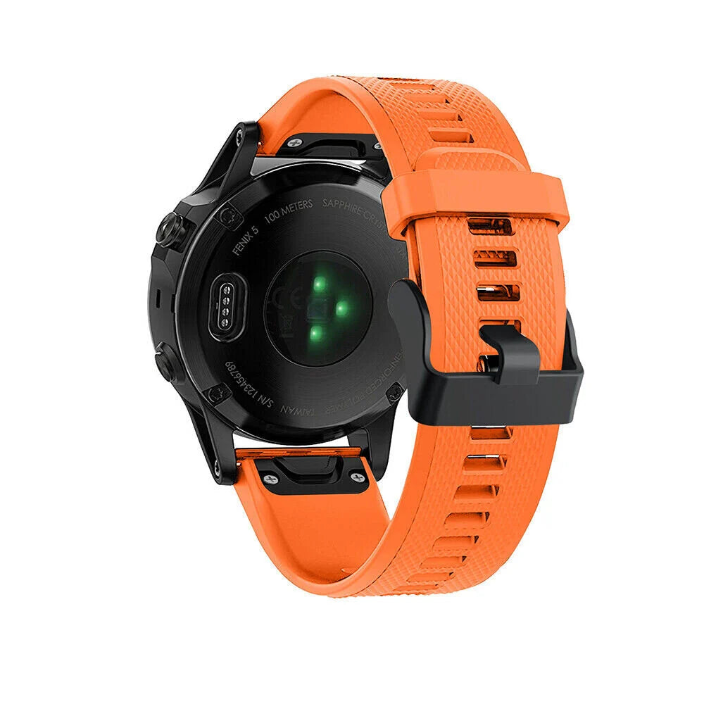 Garmin Tactix 8 - 47mm Silicone Strap (Orange)