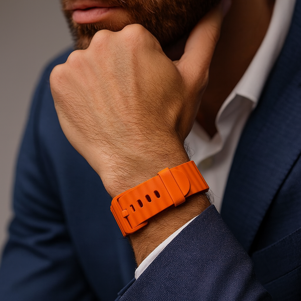 Samsung Galaxy Watch 4 40mm Wave Strap (Orange)