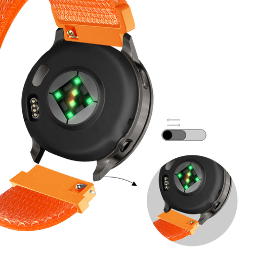 Bandz Garmin Venu 4 - 45mm Nylon Loop Strap (Orange)
