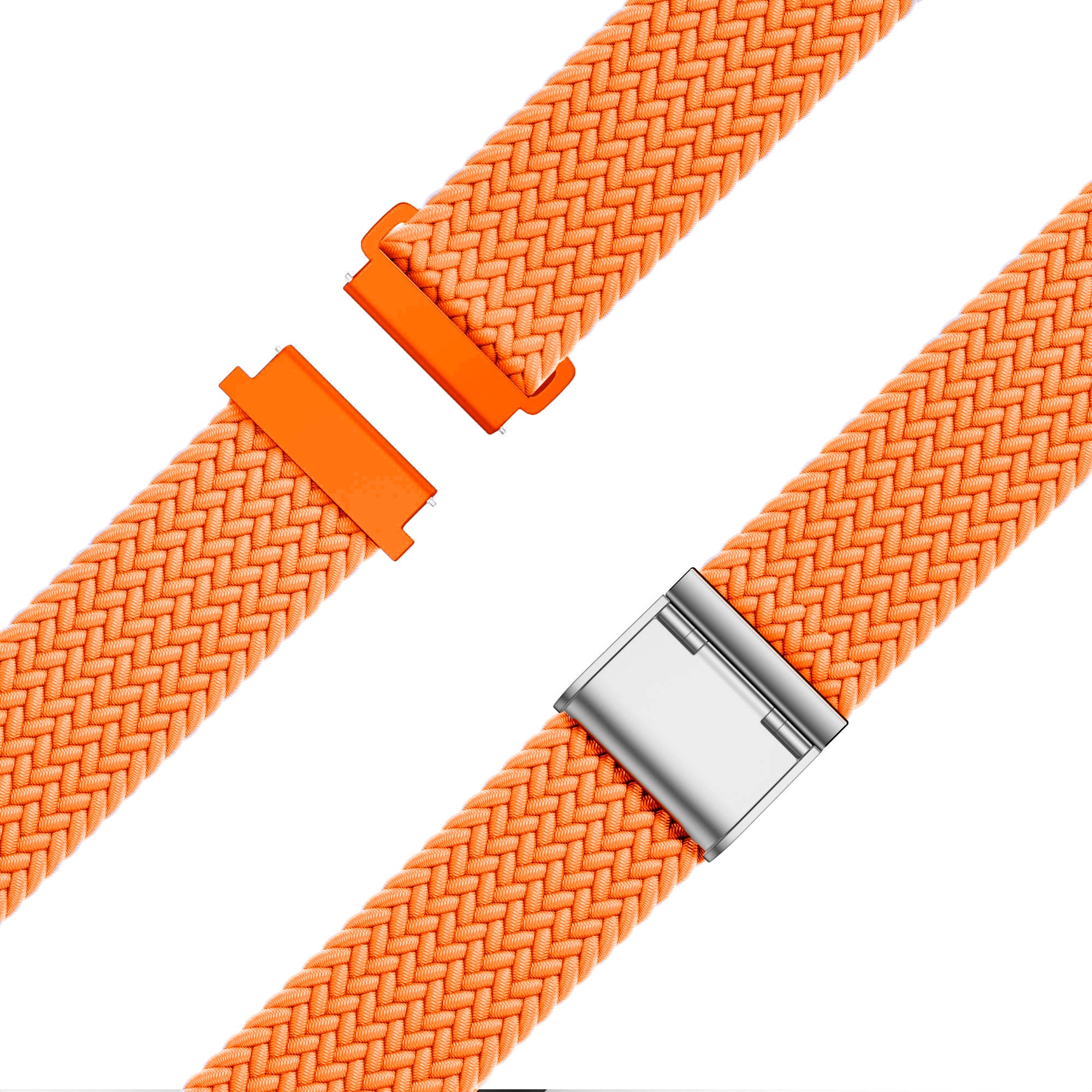 Bandz Garmin Forerunner 255 Woven Nylon Strap (Orange)
