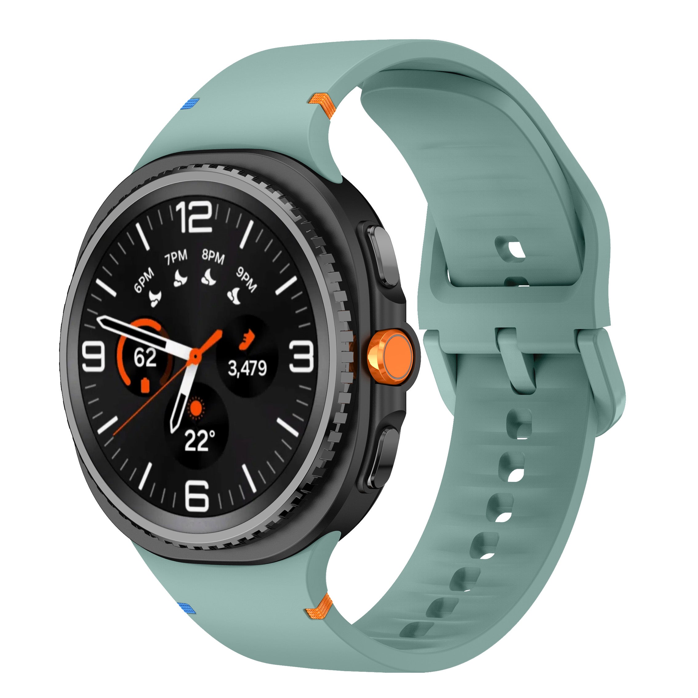 Samsung Galaxy Watch 8 Classic Silicone Strap (Pine Green)