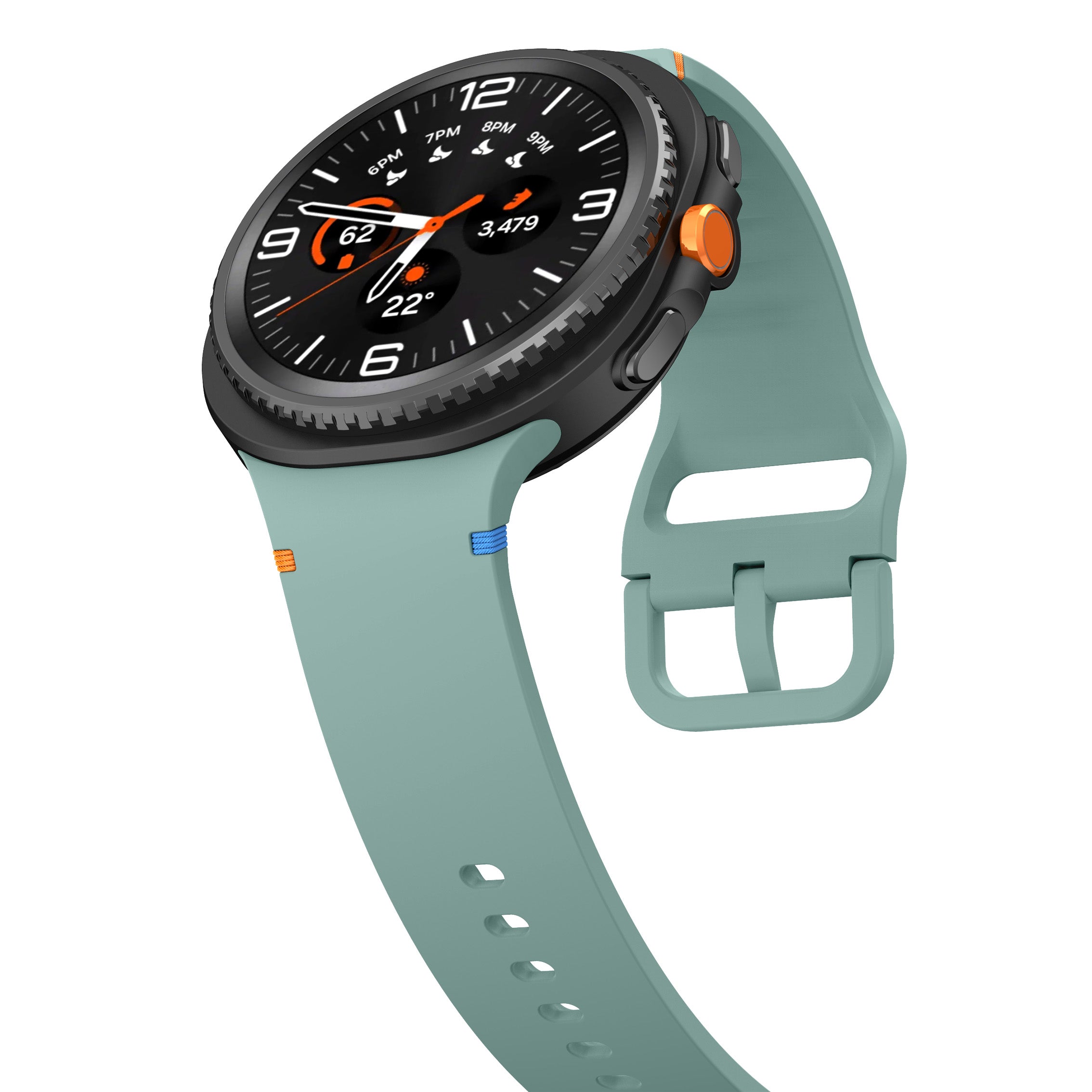 Samsung Galaxy Watch 8 Classic Silicone Strap (Pine Green)