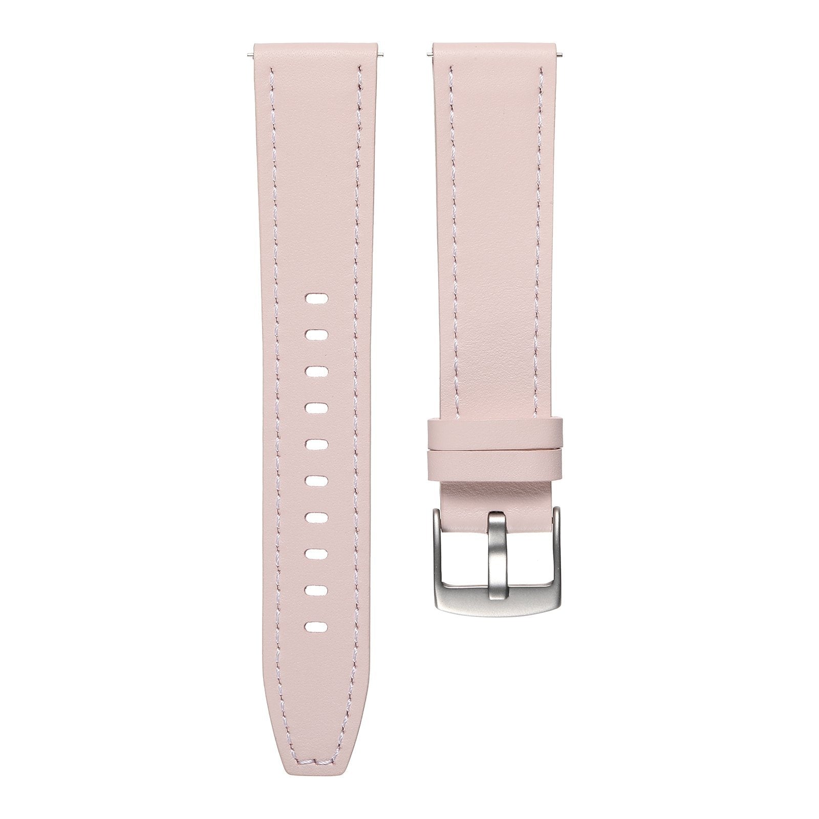 Samsung Galaxy Watch 4 - 44mm 'One Push' Leather Strap (Light Pink)