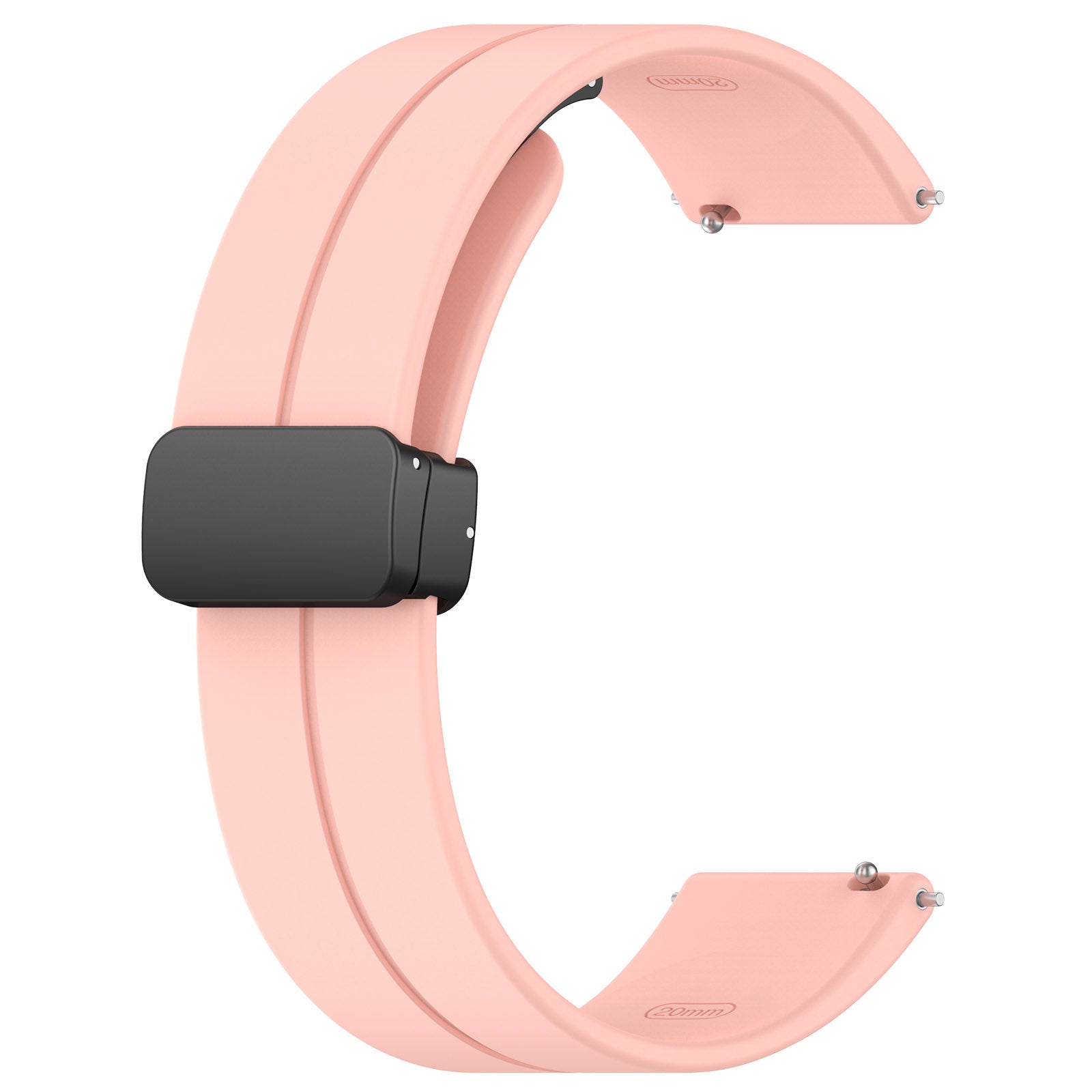 Withings ScanWatch 2 - 42mm D-Buckle Silicone Strap (Pink)