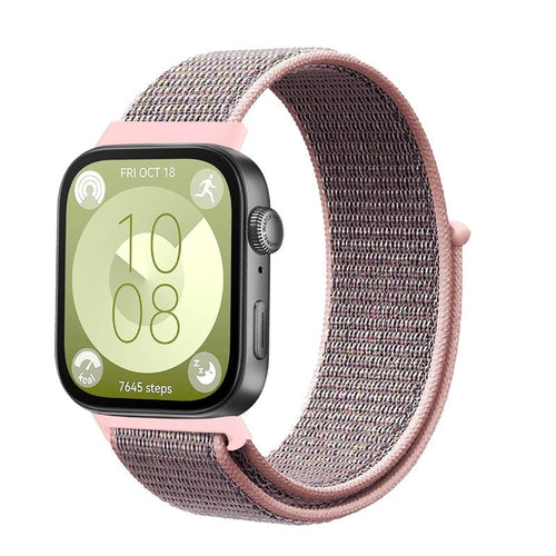 Huawei Watch Fit 4 Nylon Classic Strap (Pink Sand)