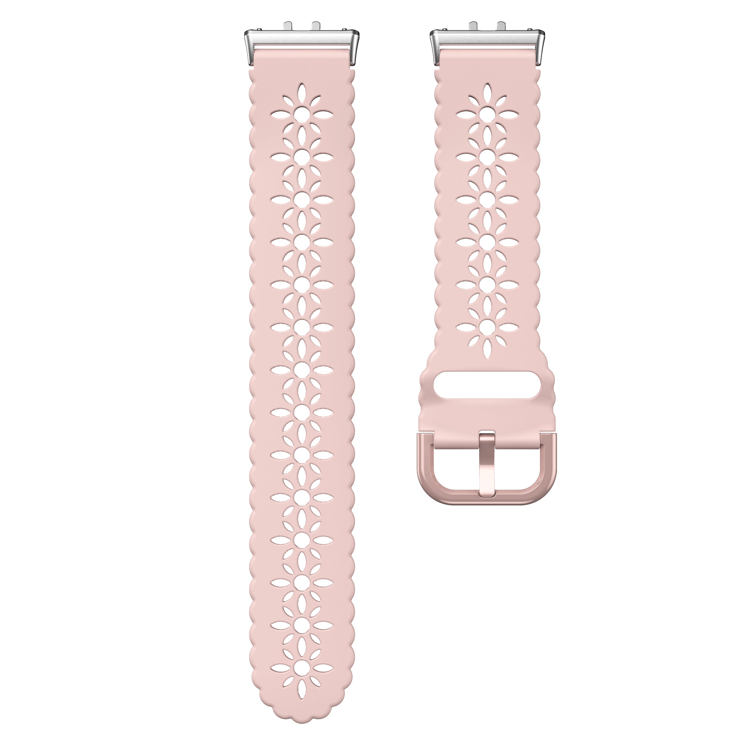 Samsung Galaxy Fit 3 Silicone Strap with Pattern (Pink)