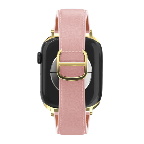 Bandz Apple Watch Leather Strap 'D-Type' (Pink)