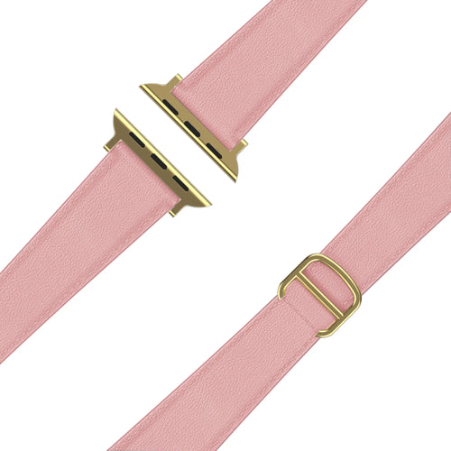 Bandz Apple Watch Leather Strap 'D-Type' (Pink)