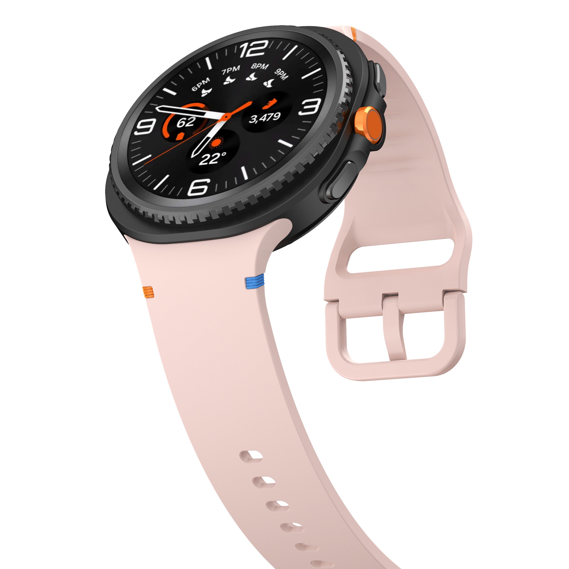 Samsung Galaxy Watch 8 Classic Silicone Strap (Pink)