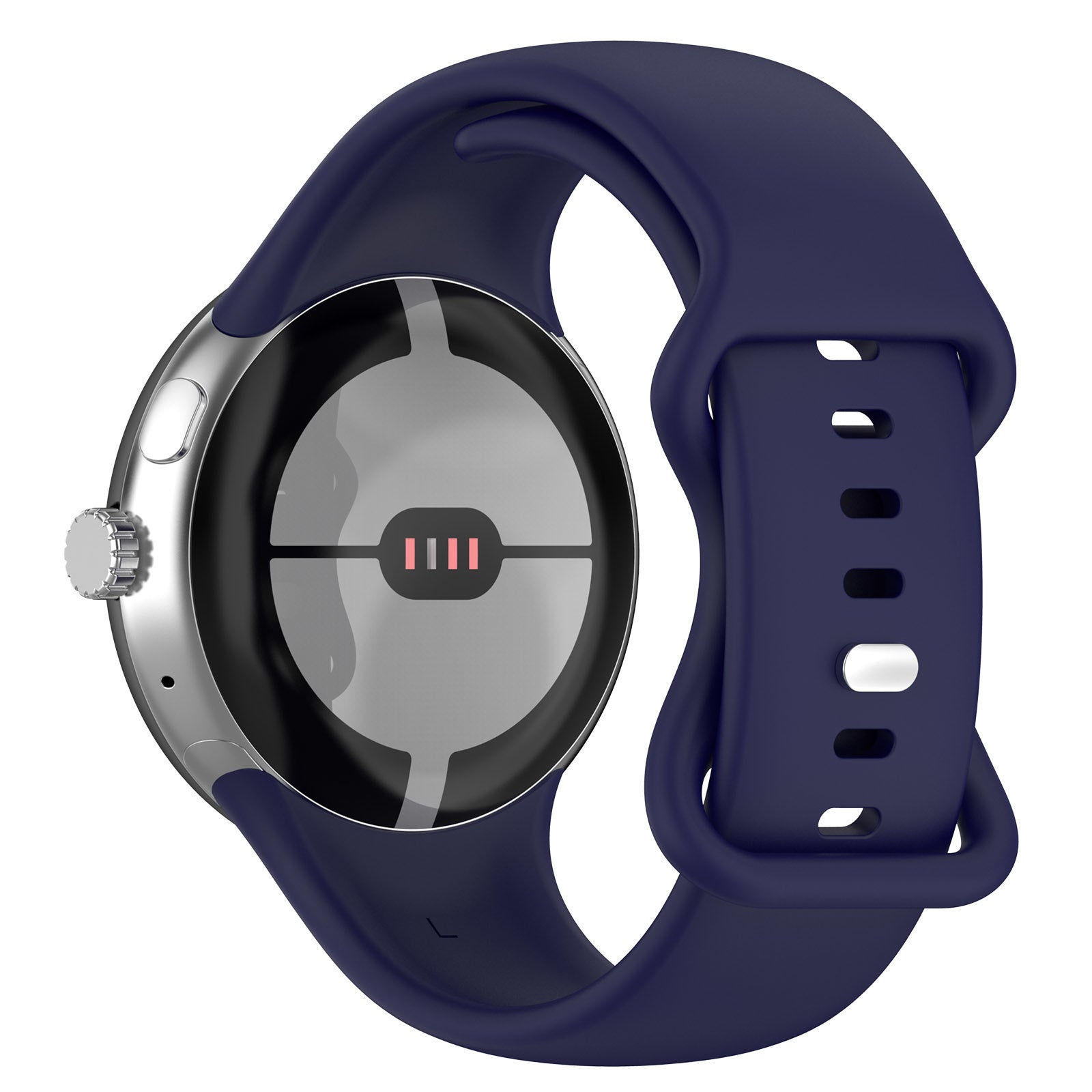 Google Pixel Watch 3 - 45mm Classic Silicone Band (Dark Blue)