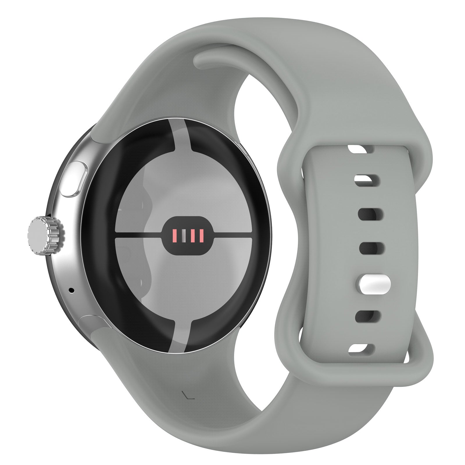 Google Pixel Watch 3 - 45mm Classic Silicone Band (Gray)