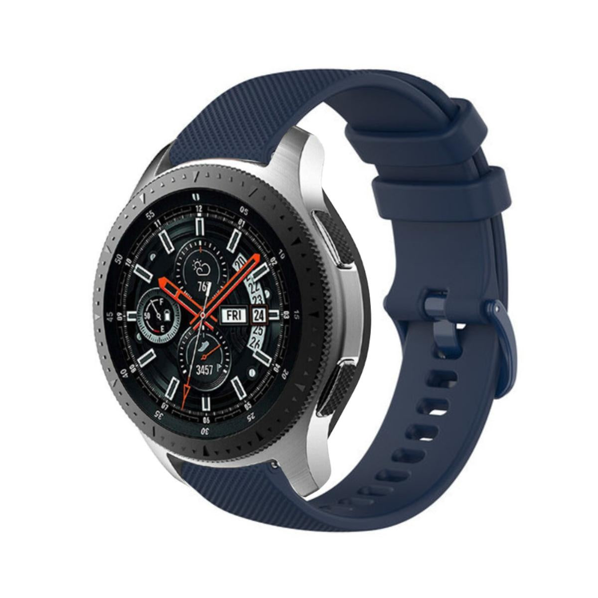 Samsung Galaxy Watch 46mm Premium Silicone Strap (Dark Blue)