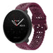 Polar Ignite 3 Patterned Silicone Strap (Bordeaux)