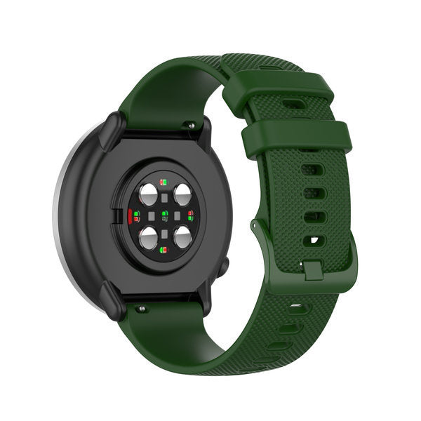 Watch Strap Premium Silicone 20mm - Quick Release (Dark Green)