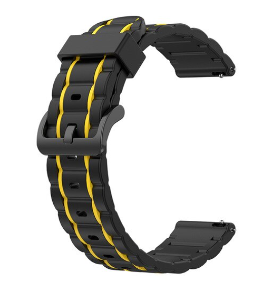 Withings ScanWatch 2 - 42mm Sport Buckle Strap (Black/Yellow)
