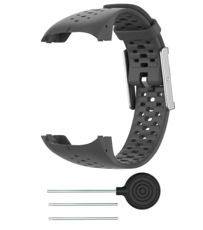 Polar M400 M430 Silicone Strap Dark Grey