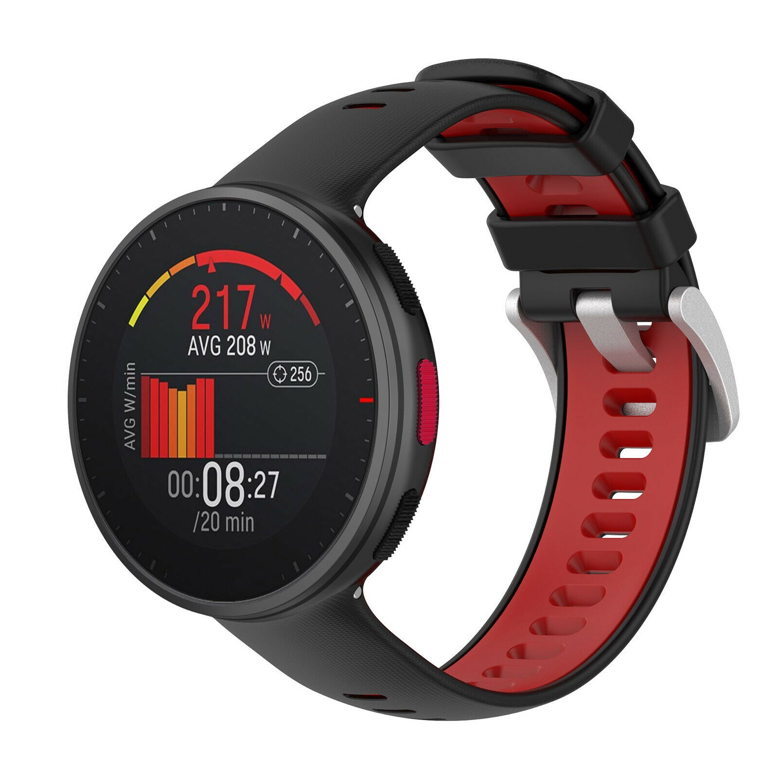 polar-vantage-v2-sport-band-zwart-rood