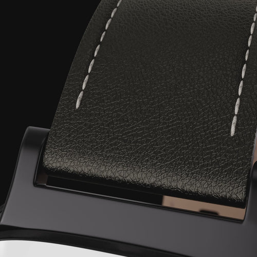 Samsung Galaxy Watch Ultra Buckled Leather Strap (Black)