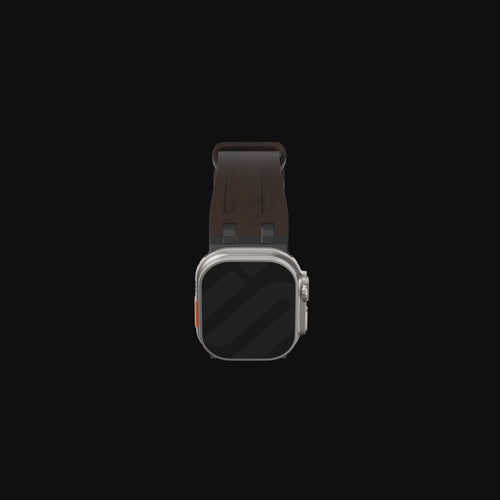 Apple Watch Ultra Solid Leather Strap (Dark Blue)
