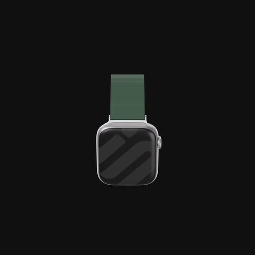 Apple Watch Magnetic Silicone Strap (Black/Red)