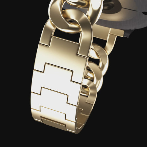 Withings ScanWatch 2 - 42mm Steel Chain Strap (Gold)