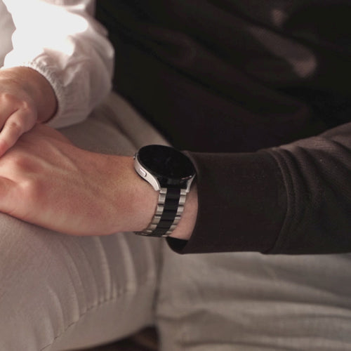 Fossil Gen 5e 44mm Steel Strap (Silver/Black)