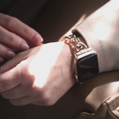 Apple Watch Steel Chain Strap (Starlight)