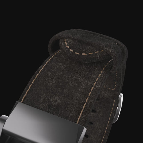 Garmin Fenix 7 Leather Strap (Dark Brown)